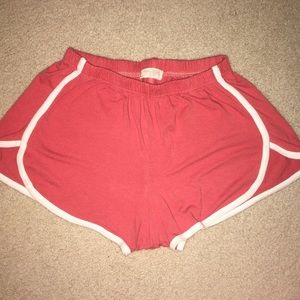 John Galt orange/red cotton shorts